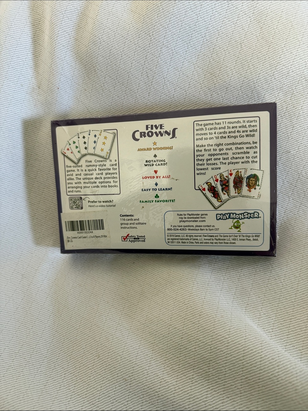 Five Crowns Rummy-Style Card Game - Purple/Gold - Picture 3 of 7